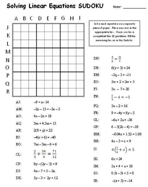 Solving Algebraic Fractions Worksheet Tes