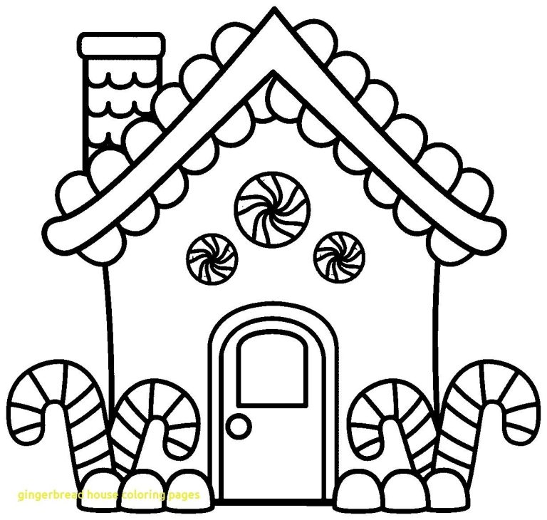 Gingerbread Free Printable Christmas Coloring Pages