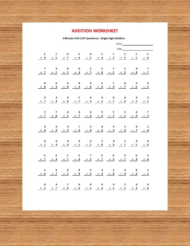 Grade 5 Printable Kumon Math Worksheets