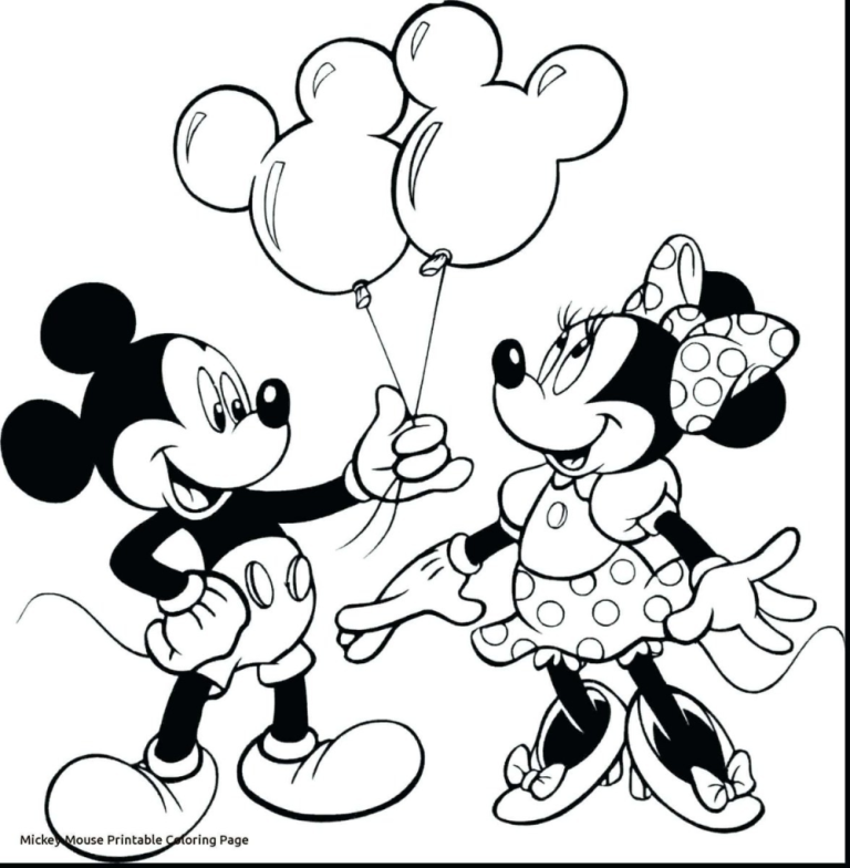 Color Minnie Mouse Pictures To Print