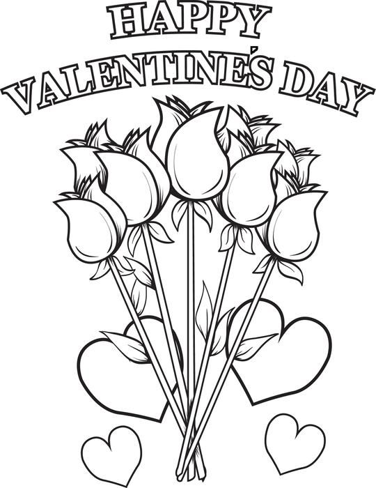 Valentine's Day Printable Coloring Pages