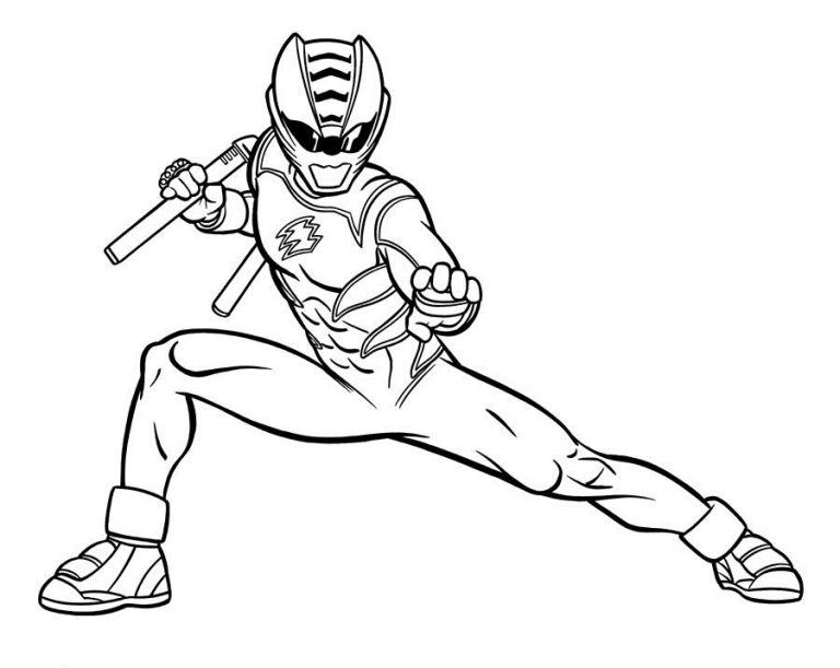Power Rangers Coloring Pages Jungle Fury