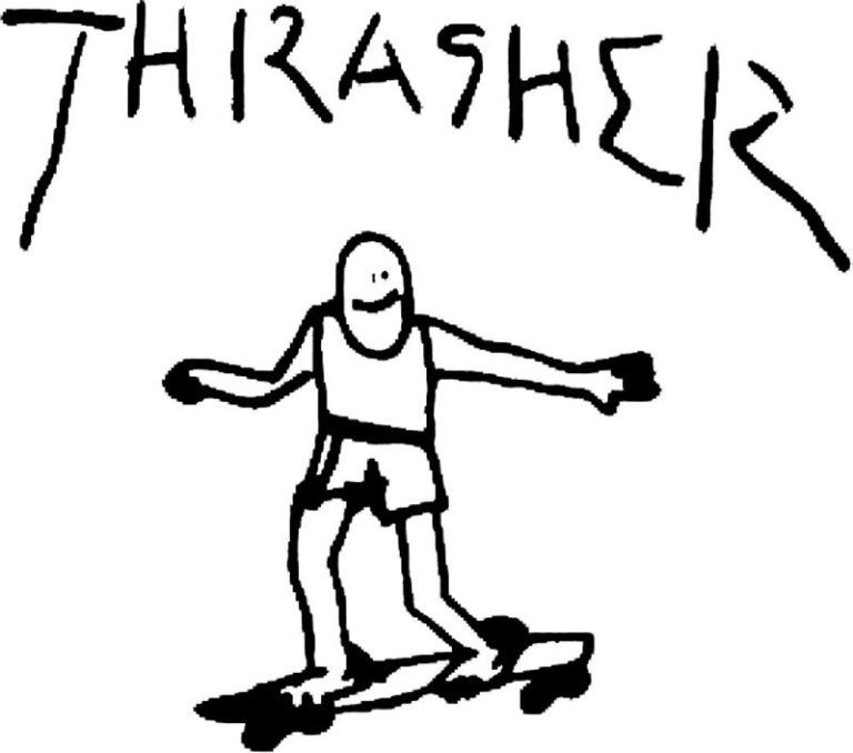Thrasher Skateboard Coloring Pages
