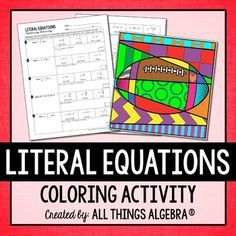 Evaluating Functions Coloring Worksheet Answer Key