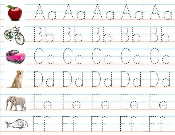 Preschool Alphabet Writing Practice Worksheets Pdf