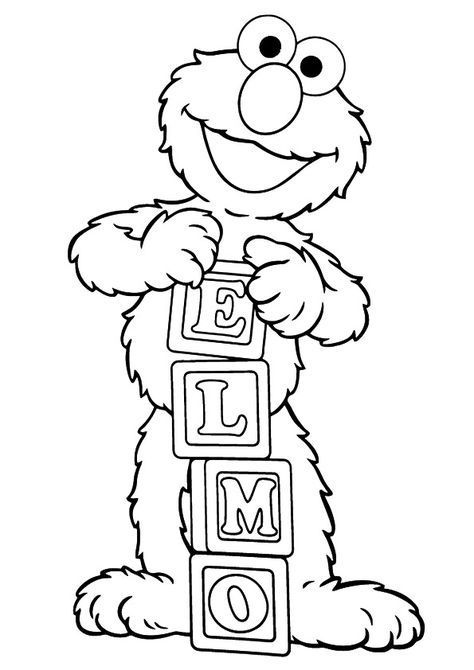 Elmo Coloring Pictures