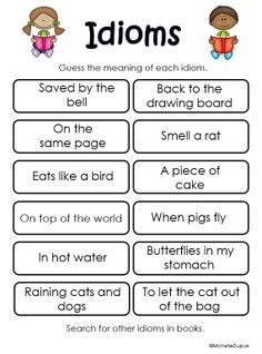 Answer Key Idioms Worksheets With Answers