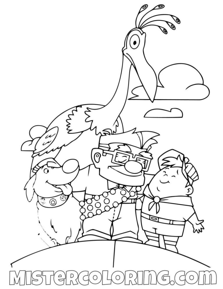 Up Coloring Pages Kevin