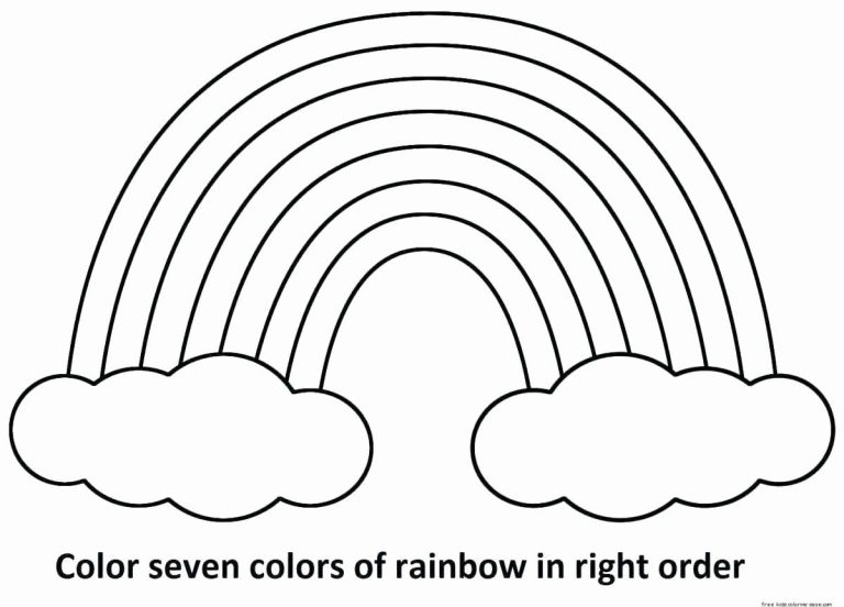 Printable Rainbow For Coloring
