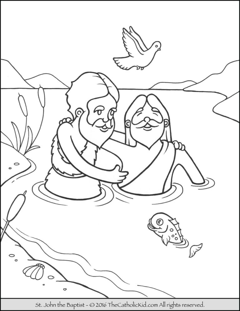 St John The Baptist Coloring Pages