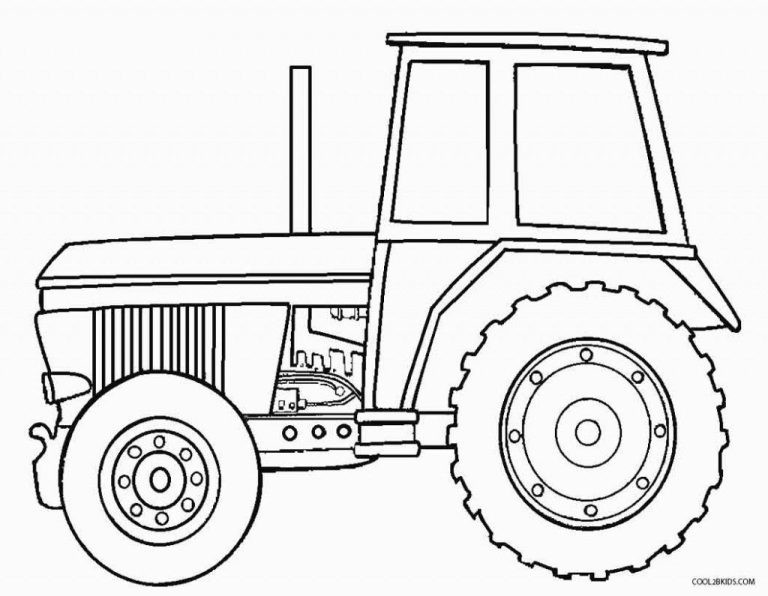Easy John Deere Coloring Pages