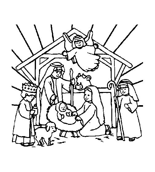 Christian Christmas Coloring Pages For Kids