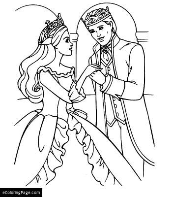 Princess And Prince Coloring Pages