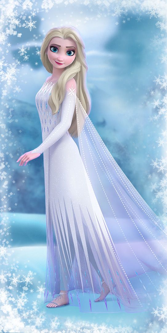 Enchanted Forest Frozen 2 Coloring Pages Elsa Hair Down