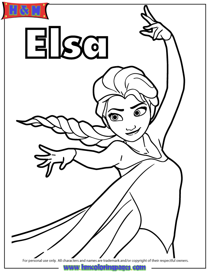 Elsa Coloring Pages Frozen