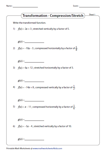 Algebra 2 Composition Of Functions Worksheet Answers