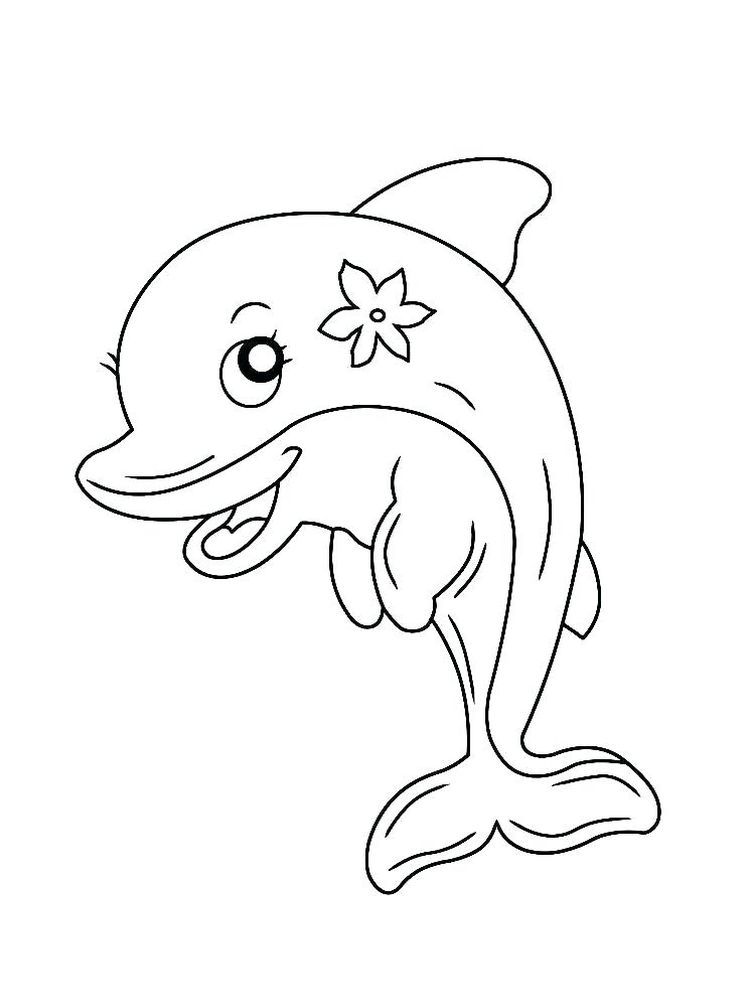Dolphin Pictures To Color And Print