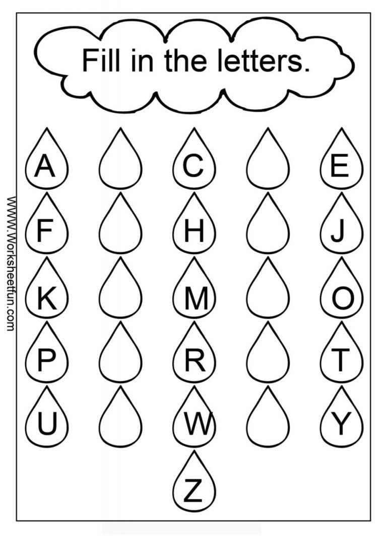 Nursery Preschool Alphabet Worksheets Pdf