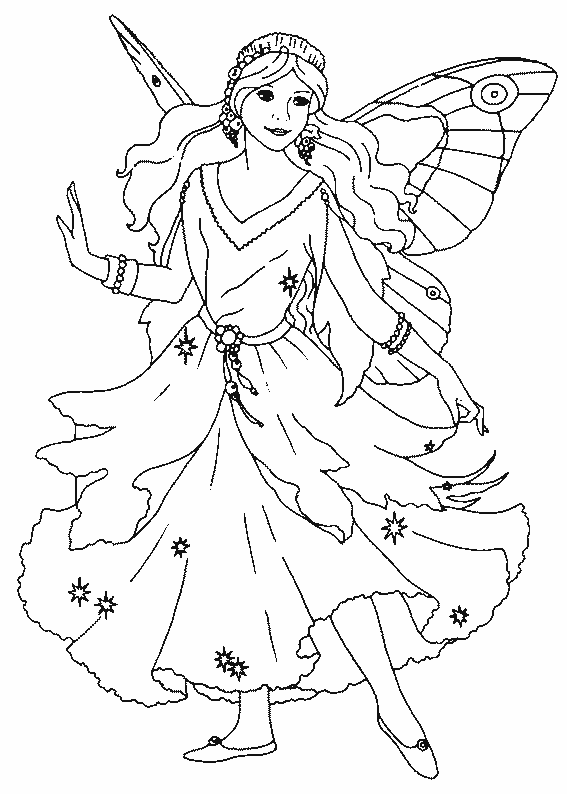 Fairy Pictures To Colour And Print