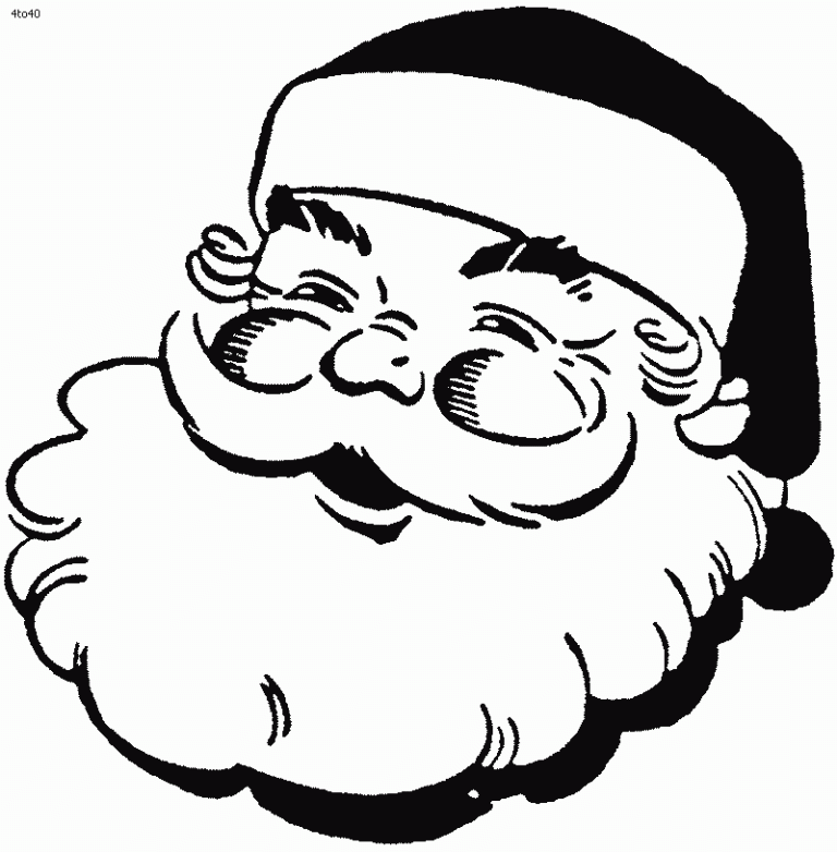 Santa Claus Coloring Pages For Kids