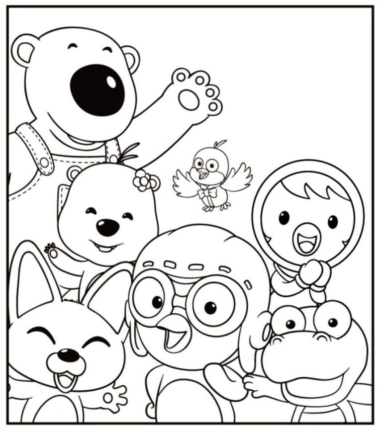 Pororo Coloring Pages For Kids