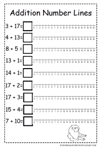 2nd Grade Number Line Worksheets Pdf