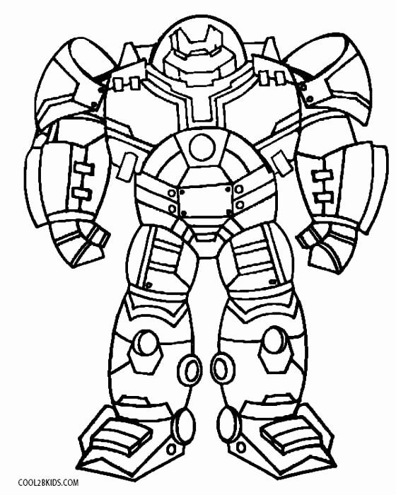 Easy Hulkbuster Coloring Page