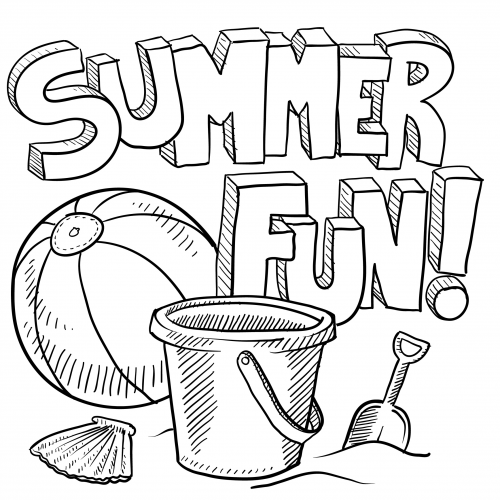 Summer Fun Coloring Pages To Print