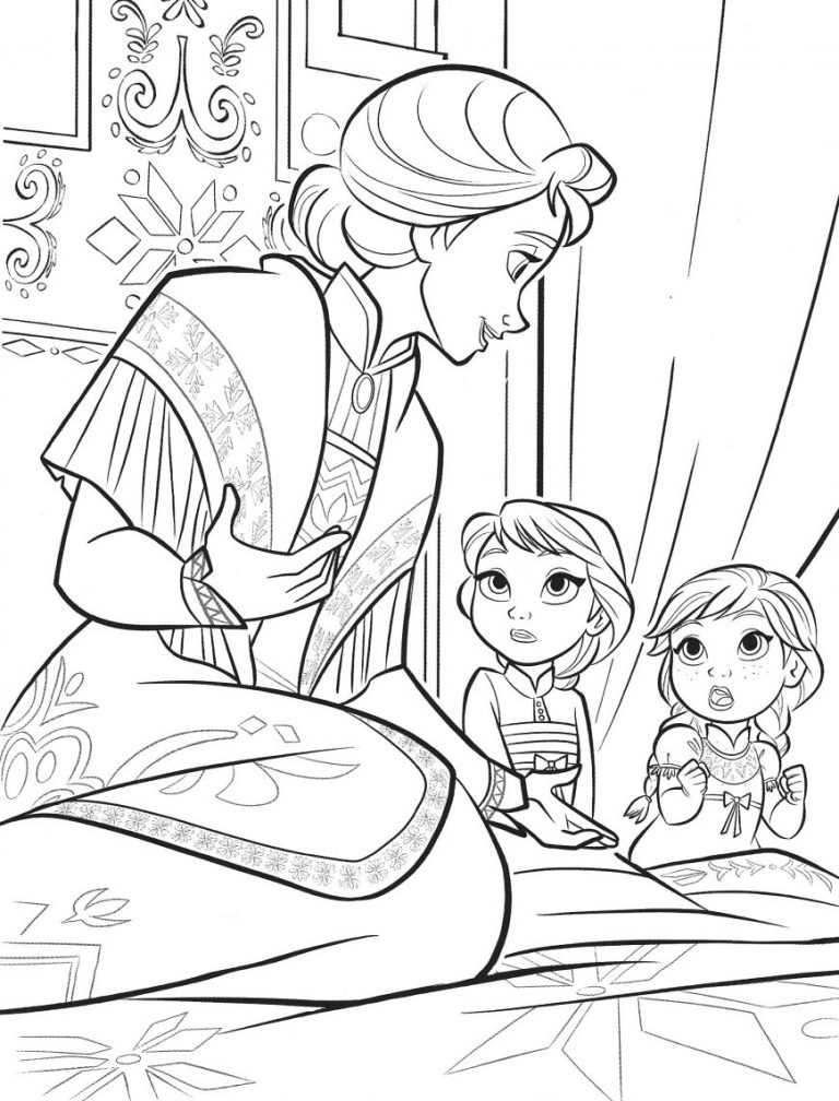 Queen Anna Coloring Pages Frozen 2