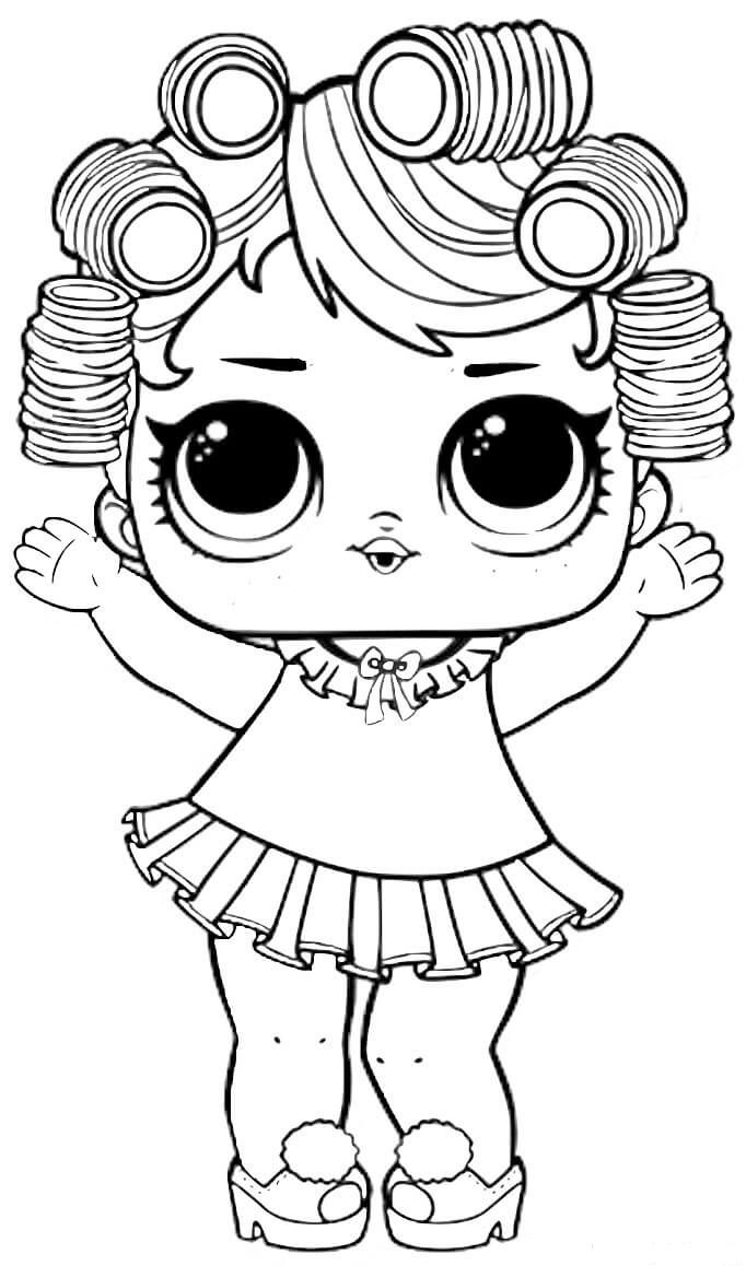 Summer Lol Baby Coloring Pages