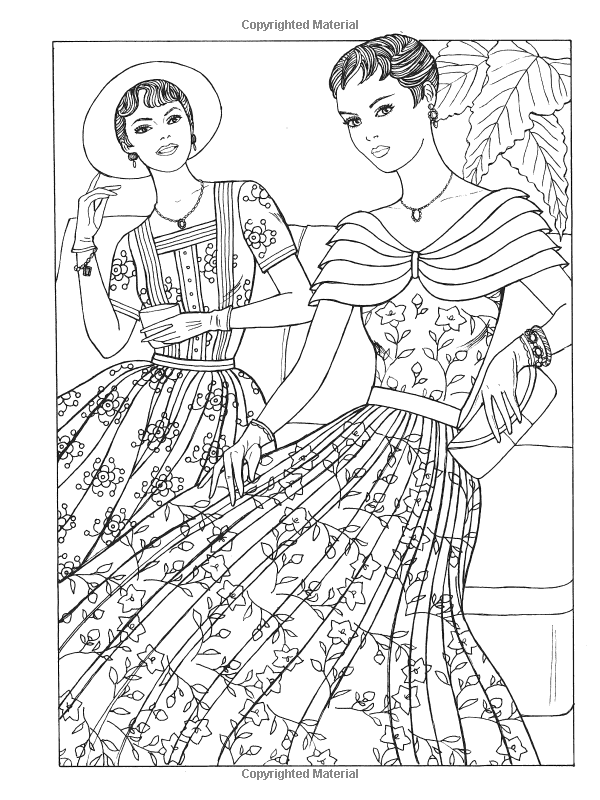 Dress Up Coloring Pages