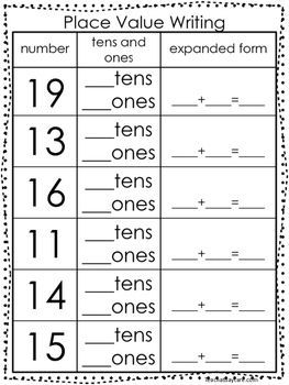 1st Grade Grouping Tens And Ones Worksheets