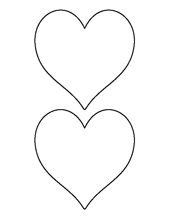 Printable Heart Shapes To Cut Out
