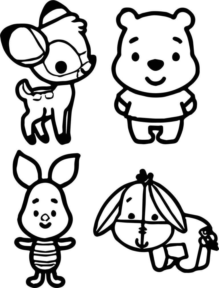 Baby Pooh Coloring Pages