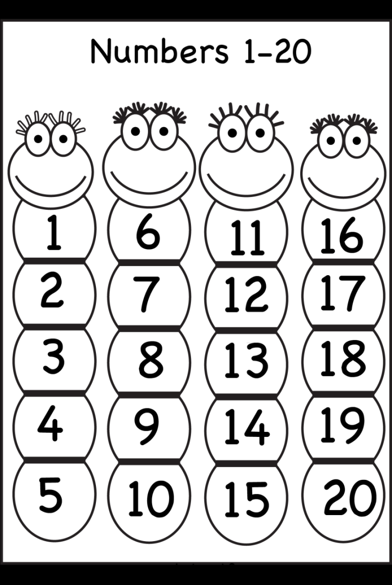 Missing Numbers 1-30 Worksheets For Kindergarten