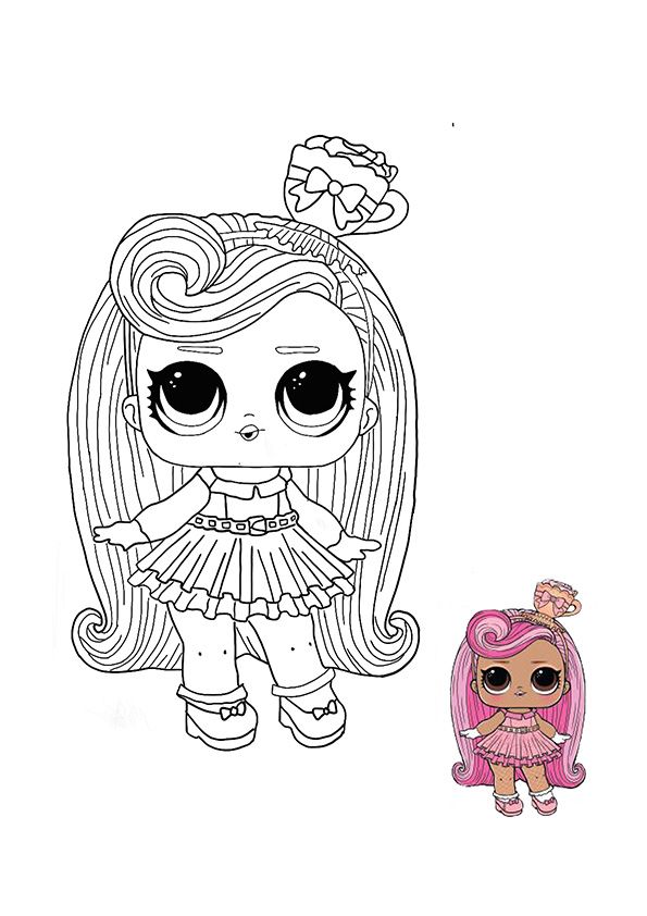 Long Hair Lol Lol Free Coloring Pages