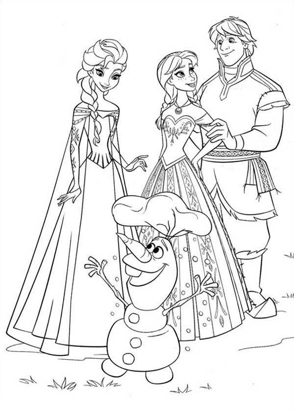 Coloring Frozen Drawing Coloring Frozen Elsa And Anna