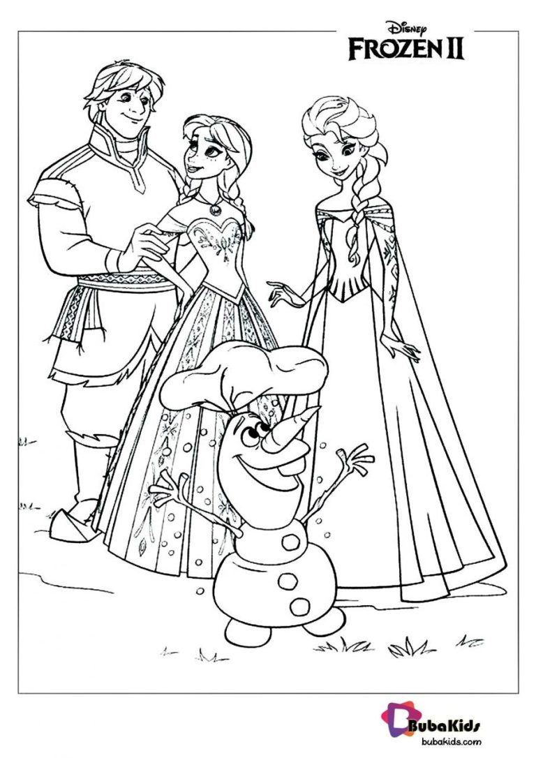 Frozen Cartoon Coloring Pictures