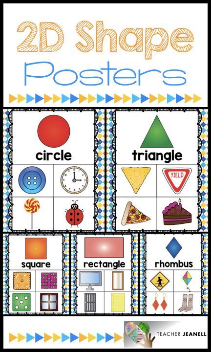 2d Shapes Poster Printable