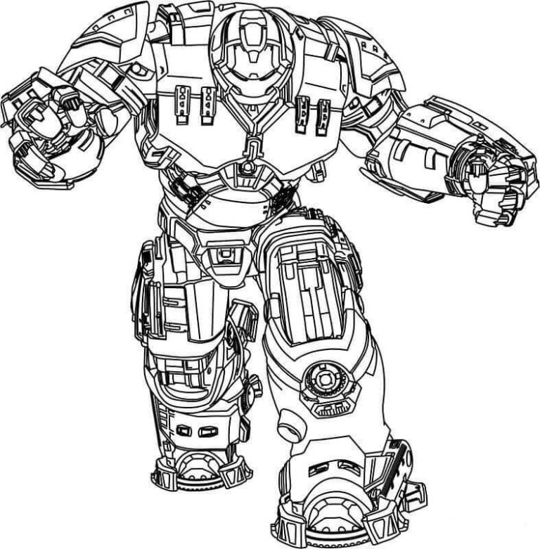 Avengers Hulkbuster Coloring Pages