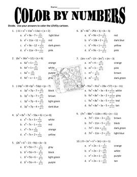 Synthetic Division Worksheet With Answers Pdf