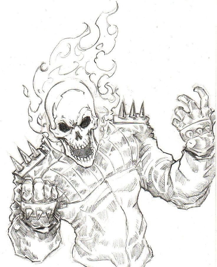 Printable Ghost Rider Coloring Pages