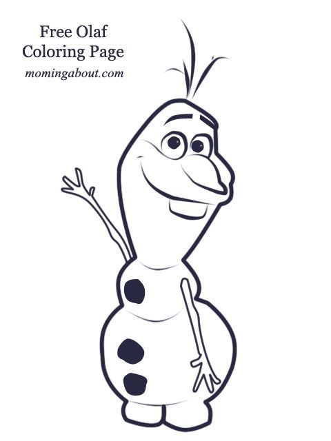 Olaf Free Printable Frozen Coloring Pages