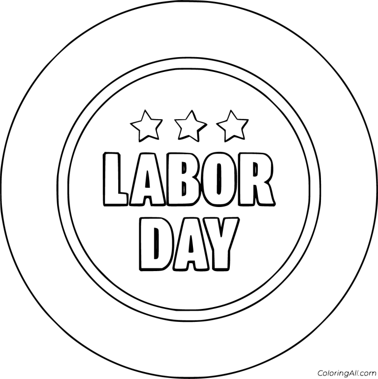 Labor Day Coloring Pages Printable