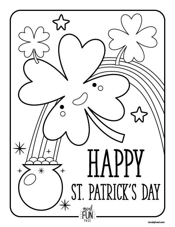 St Patricks Day Coloring Page