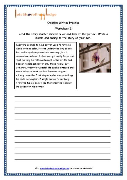 Writing Grade 4 English Worksheets Pdf