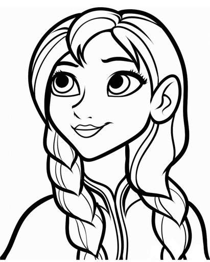 Frozen Anna Coloring Pages To Print