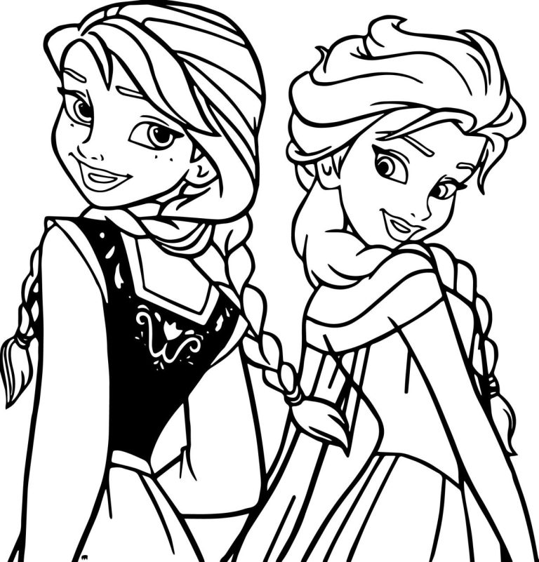 Coloring Sheet Free Frozen Coloring Pages
