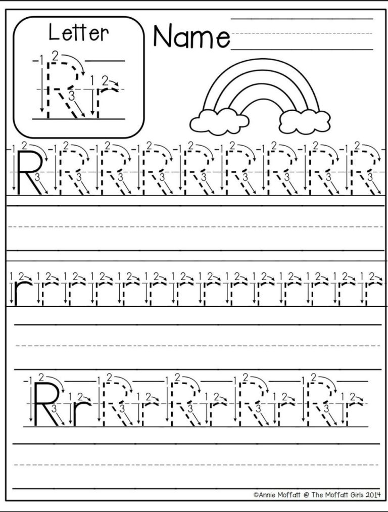 Printable Beginner Grade R Worksheets