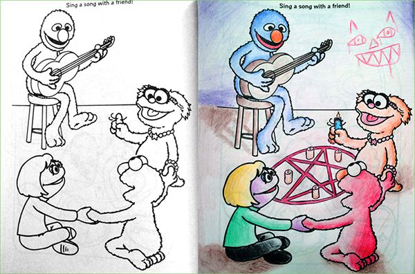 Children's Coloring Books Gone Wrong